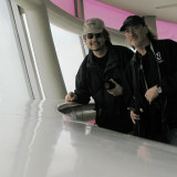 Don Airey, RG in the tower pod