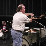 Ian Paice and Charlie dismantle the kit