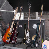 My bass guitar rack